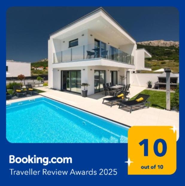 Villa Supernus With Heated Pool Baška Exteriör bild